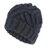 Women's Autumn Winter Wool Hat Diamond Plaid Soft Coarse Knitted Cap EMA
