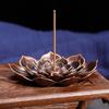 Multi-Hole Lotus Censer Alloy Incense Stick Holder Simple Incense Tray  Temples Home Office