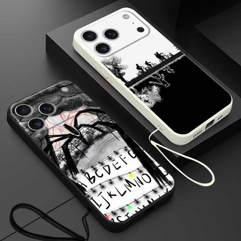 Strange Things Letters A-Z Case for Apple iPhone 17 Pro Max 11 7 8 16 XS XR Air 15 13 Mini 12 Plus Phone Cover