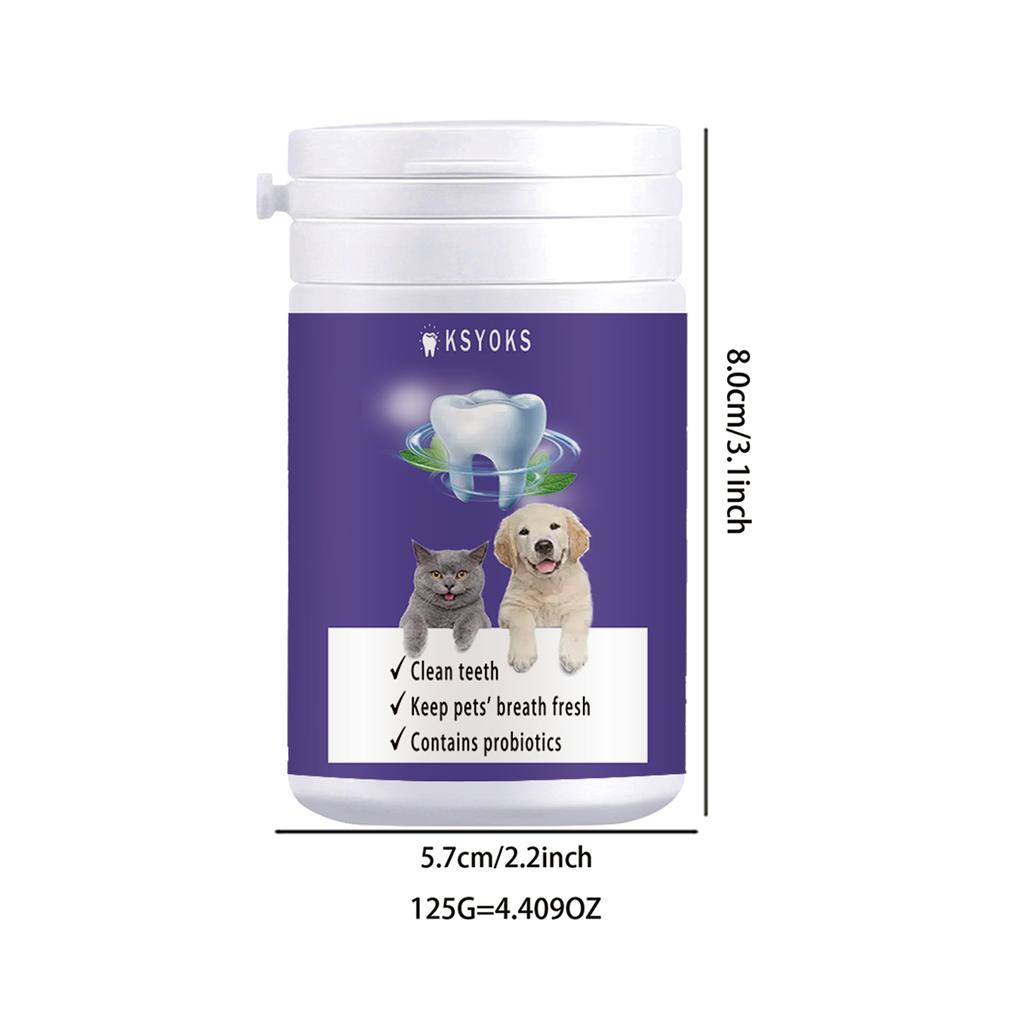 Fresh pet mouth in the morning, forming a gentle protective layer