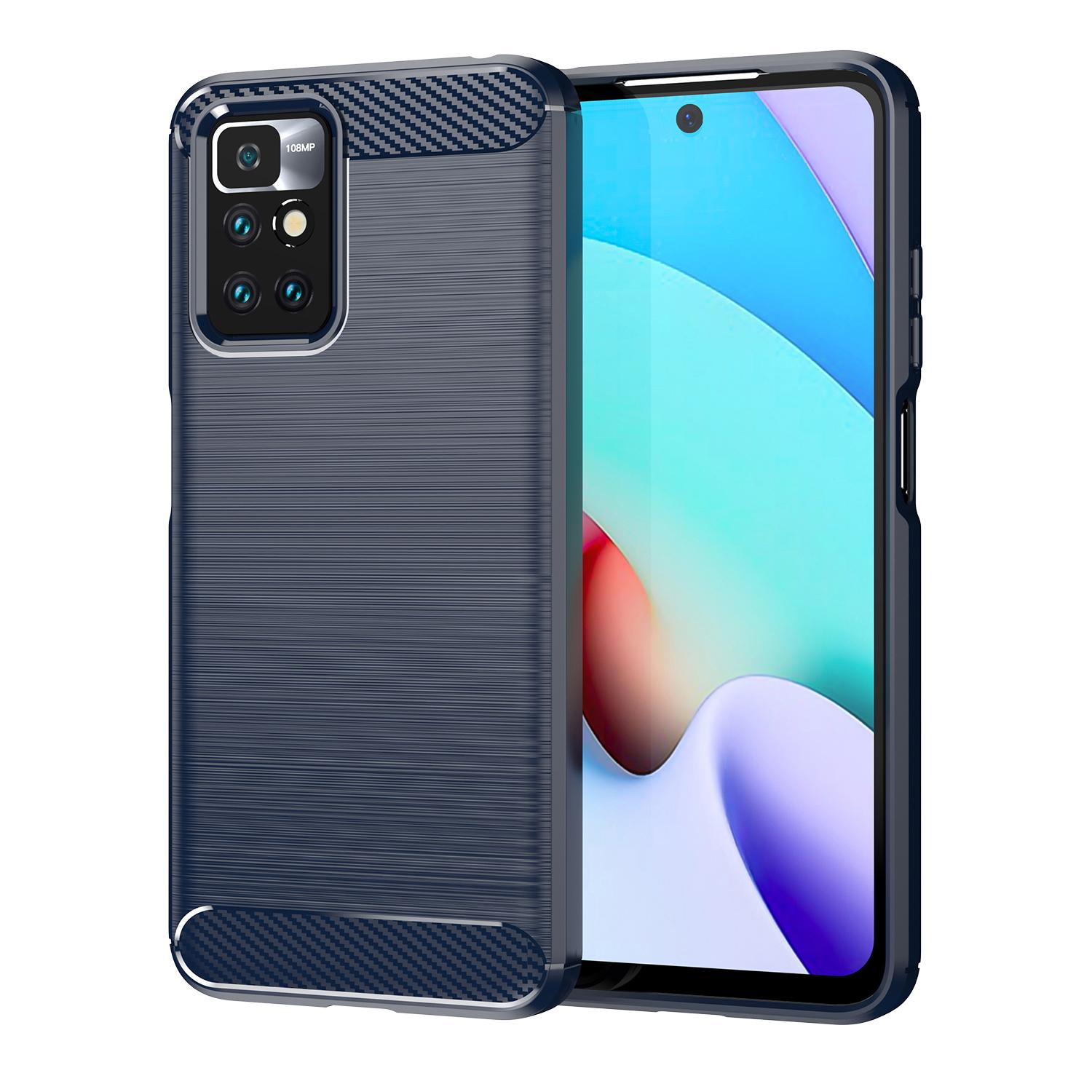 

Для Redmi 10 2022 xiaomi redmi 10 prime Soft Silicone Case Back Cover for redmi 10prime 2022 redmi 10 Протиударні матові чохли Redmi10 Prime синій