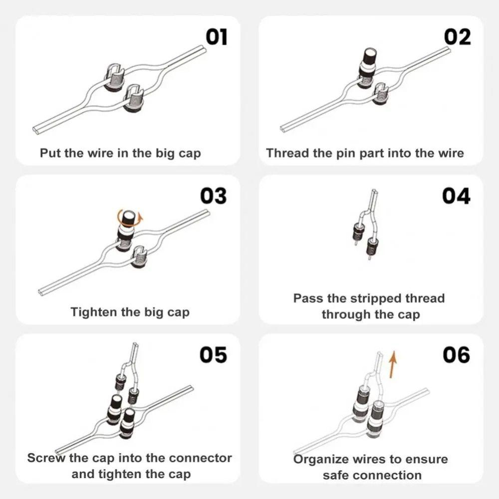 Piercing Type Fastlock Piercing Terminal Crimp Wiring Terminal  Outdoor Lighting Fixtures