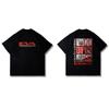Stylisches Schwarzes Baumwoll-T-Shirt mit Neon Genesis Evangelion EVA-Logo und ikonischen Einheiten 00/01/02 Print für Damen und Herren
