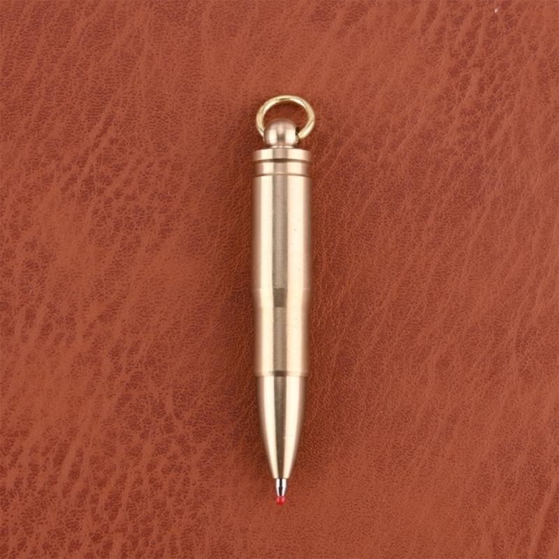 Camping Brass Writing Instrument Luxurious Fine Body Solid Portables Hiking Pen for Travel Essential