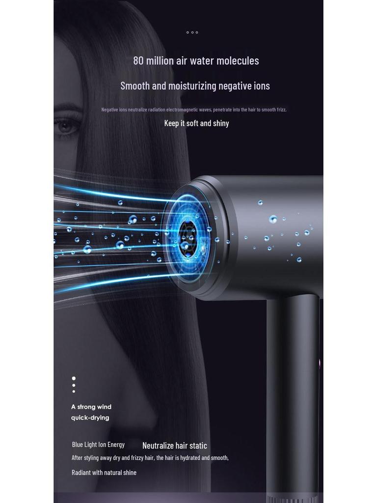 Higher Power Student-Friendly Hair Dryer with Gentle Hair Care