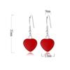 Heart Earrings Women's Simple Cute Sweet Exaggerated Heart Earrings Versatile Earrings