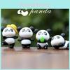 Peluche Orso Panda Carino Figura in Pvc Per Decorazione Casa e Regalo