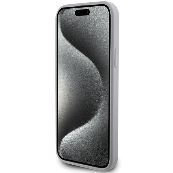 Guess Guhcp15Mps4Dgps Iphone 15 Plus / 14 Plus 6.7 Srebrny/Silver Hardcase Strass Metal Logo