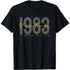 Unisexs 40th Birthday Tshirt Born in 1983 retro street style retro Four Seasons Streetwear vintage t shirt graphic t shirts
