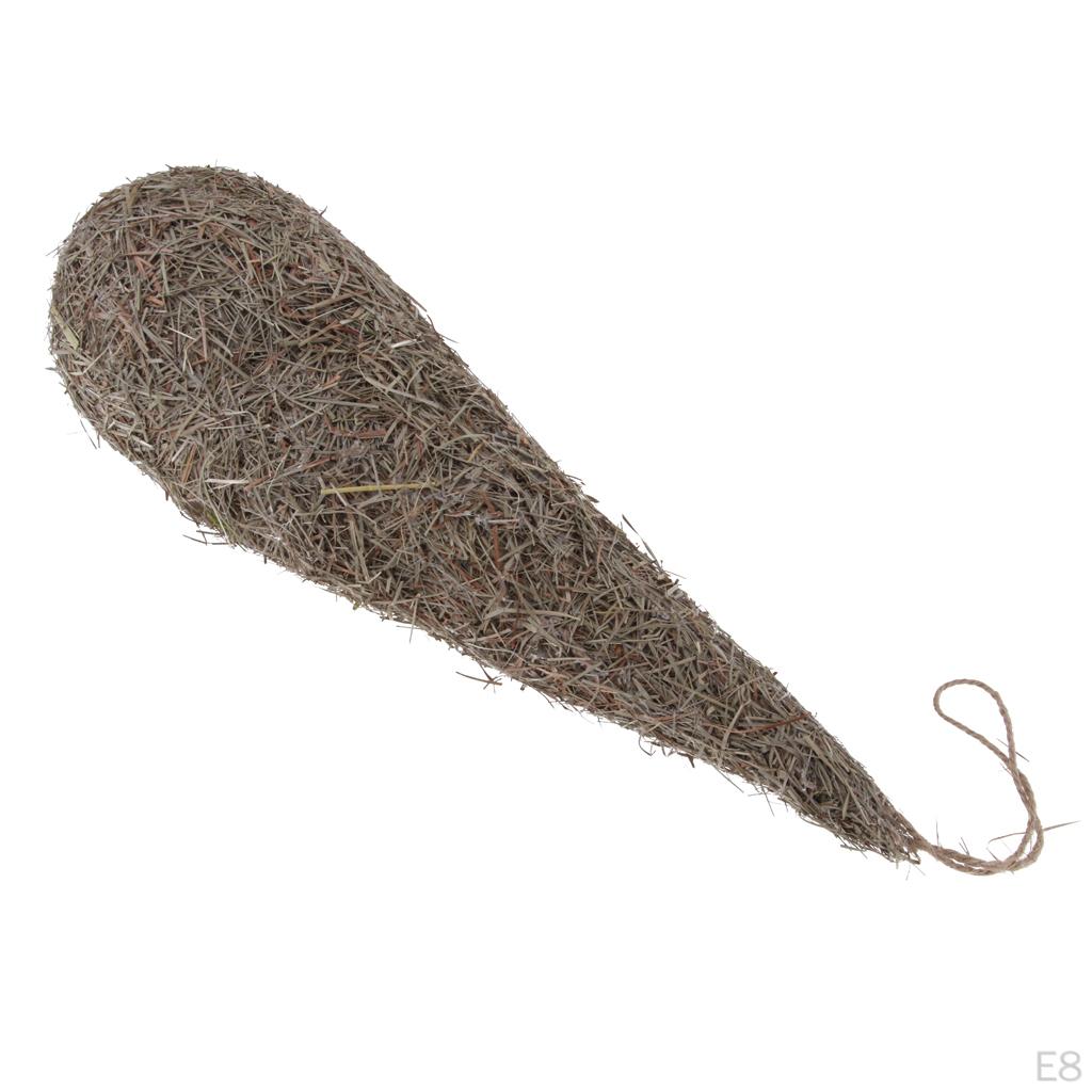 Naturalne Pudełko Lęgowe Gniazdo Ptaka Trawa Dzikiego Kanarek Finch Budgie Dom