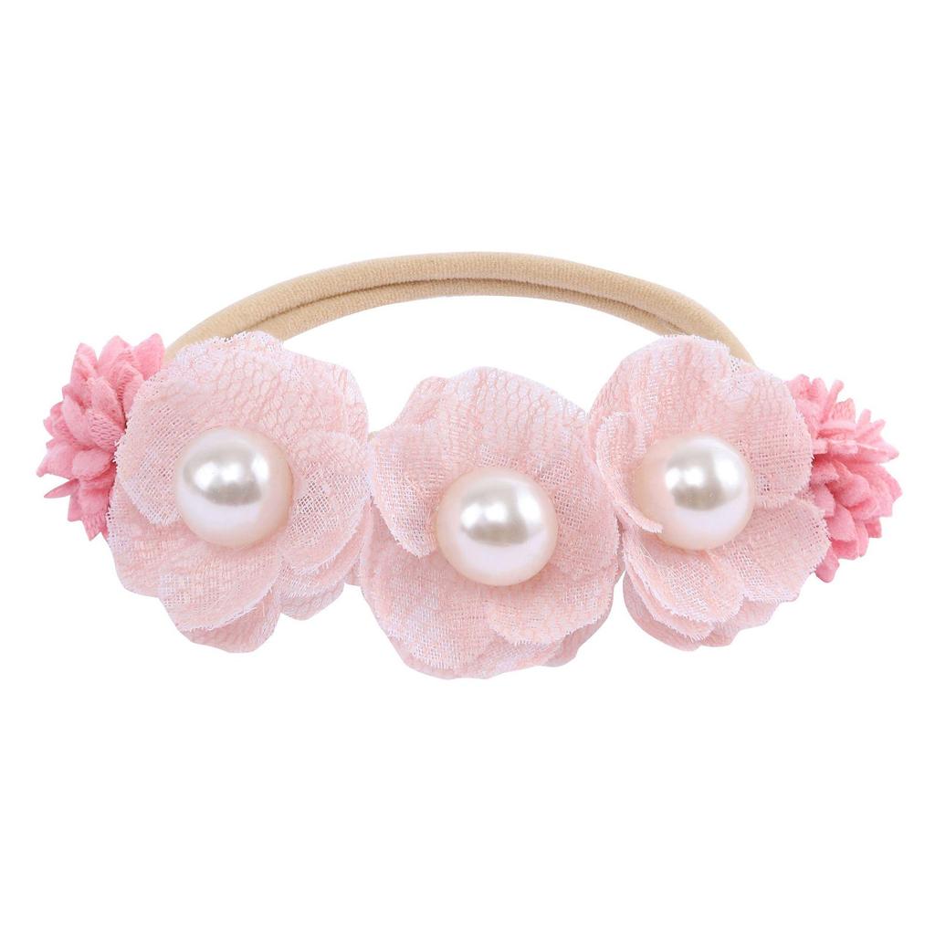 Europäisches & Amerikanisches Mode-Kreatives Nylon-Blumen-Stirnband für Kinder - Hohe Elastizität, Niedliches Baby-Fotografie-Accessoire