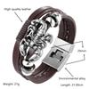 Jewelry Men's Buckle Leather Bracelet Scorpion Bracelet Men's All-match Bracelet