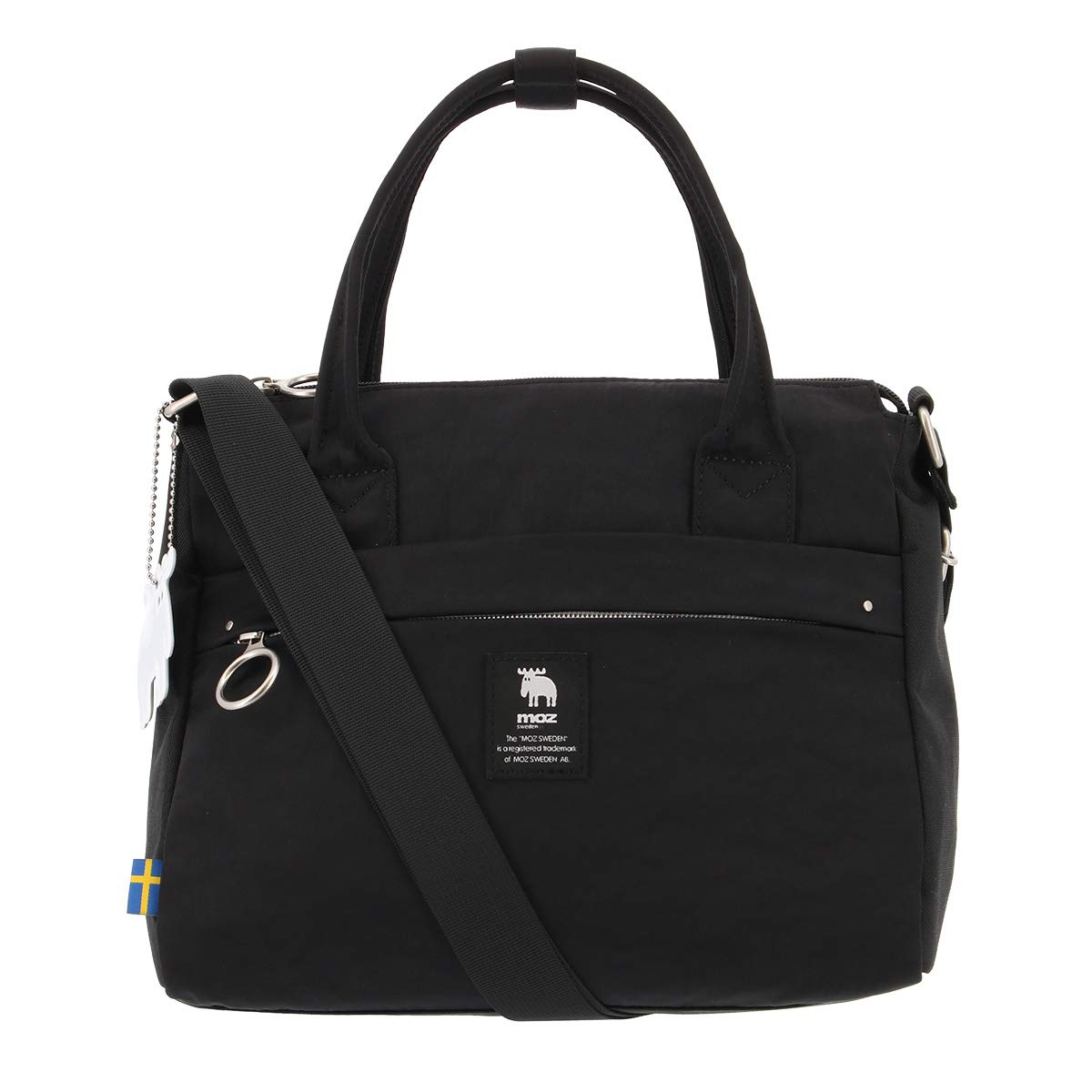 

Tote Bag Shoulder Bag 2WAY 002 Bicolor Cute Bag Mom Bag Crossbody Scandinavian Black [Mozu] Mother s чорний