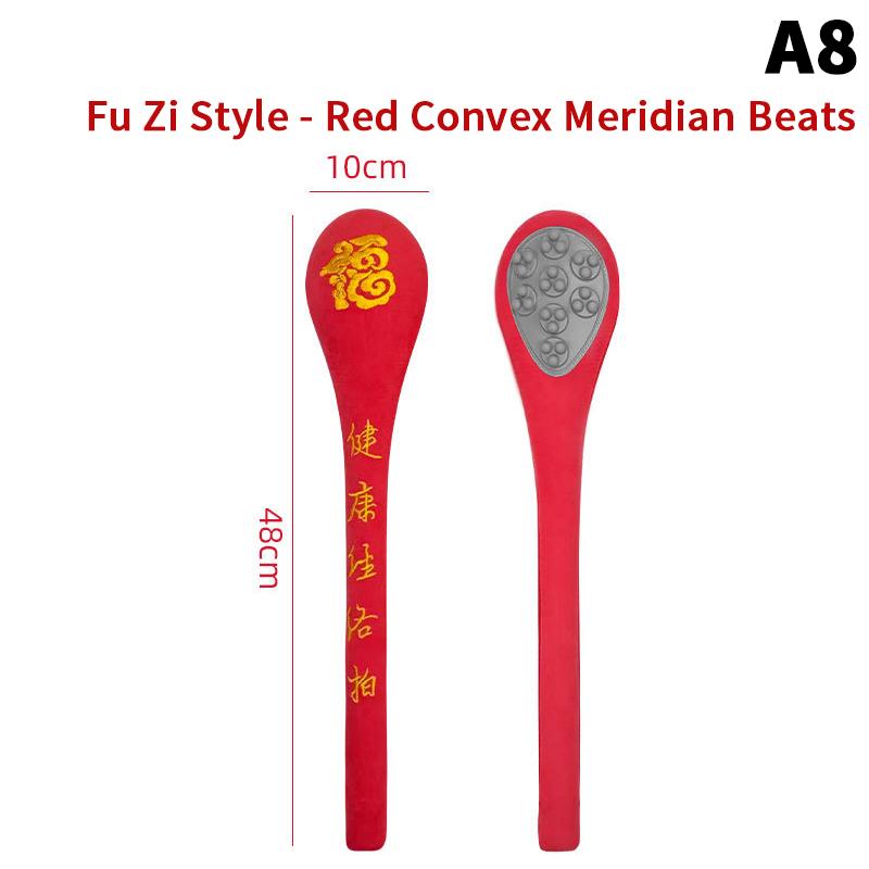 Extended Back Massage Hammer – High-Elasticity Velvet Meridian Massager for Pain Relief and Myofascial Release