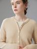 Stylish Women's Faux Two-Piece Cashmere Knit Sweater - Loose, Slimming, Versatile Pullover
