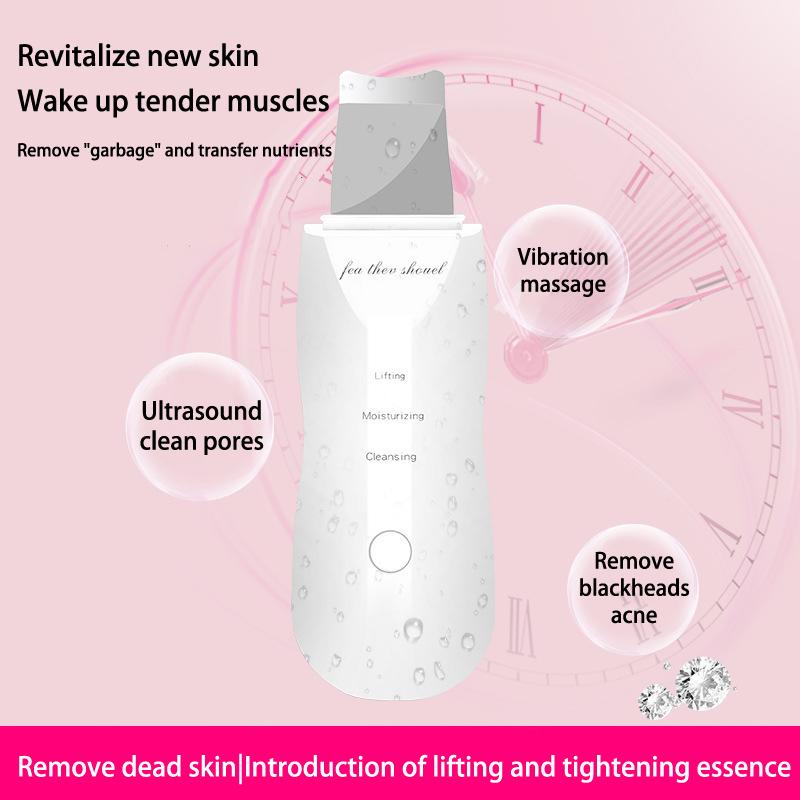 Electric Facial Massage Skin Scrubber Cleaner Ion Acne Blackhead Remover Peeling Shovel Cleaner Facial Massager Skin Care