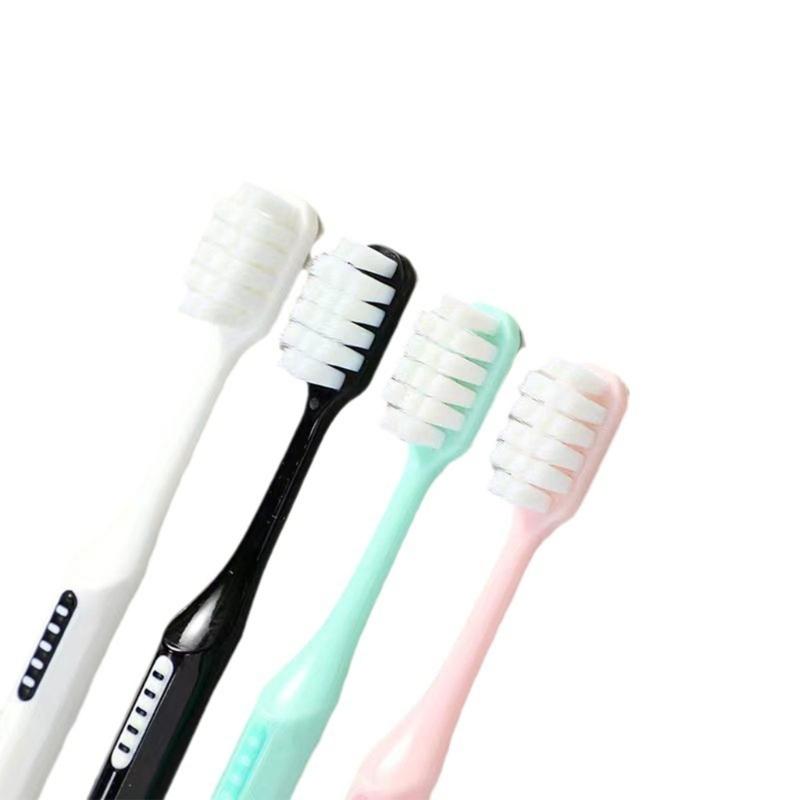 Soft Toothbrushes for Adults Manual Toothbrushes for Protect Sensitive Gums Ergonomic Handle Helps Remove Surfaces Stain
