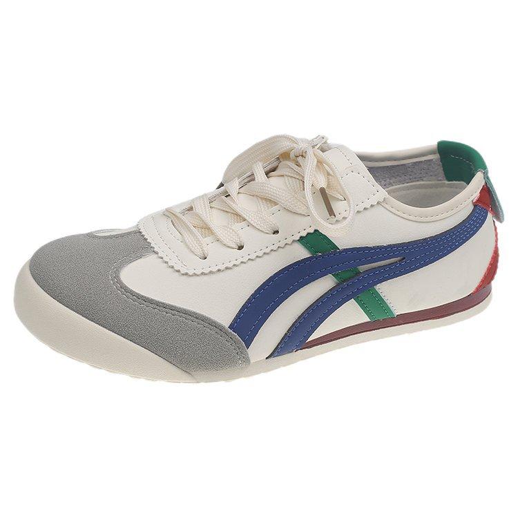 Soft leather version ballet style pink German training shoes women's spring 2025 new sports and leisure shoes retro flat Forrest Gump shoes