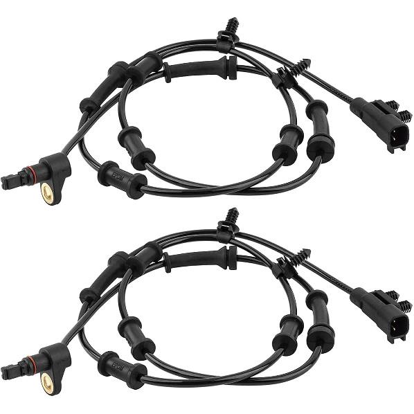 4Pcs Front and Rear Right Left ABS Wheel Speed Sensors Fit for Jeep Wrangler 3.6L 2012-2017, for Jeep Wrangler 3.8L 2007-2011 Replace# 68003281AA