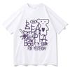Summer Unisex Tshirt Printed With Patterns Summer Short Sleeved Street Style Casual Pure Cotton Clothing Tshirt