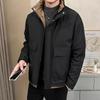 Down Jacket% White Duck Down Men's Winter New Anti-wrinkle Stand-up Collar Loose Men's Cold-resistant Jacket