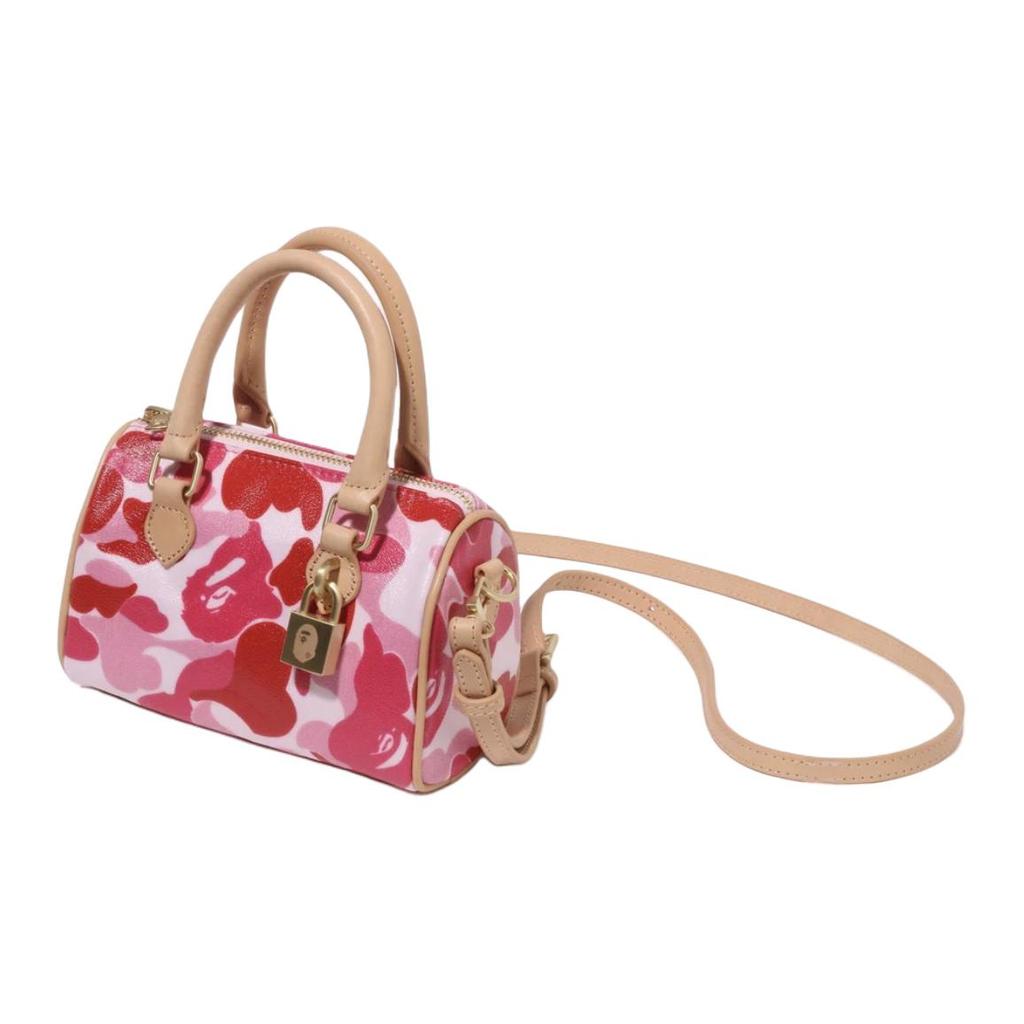 New A BATHING APE PVC Shoulder Bag, Crossbody Bag, Handbag Mini Women's Pink/Green 1L30290001