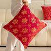 Snowflake Throw Pillowcover Red Cushion Cover Home Decor Christmas Pillowcase  Sofa/Bed