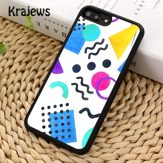 Krajews Memphis Motivo Astratto Custodia Morbida per Telefono Cover Per iPhone 14 5 6s 7 8 plus X XR XS 11 12 13 pro max Samsung S21 S22ultra