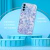 Blue Lace Floral Built-in Fashion phone case s26 ultra case glass for Samsung Galaxy S26 S25 S24 S23 S22 FE Ultra Plus