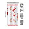 Tu Christmas Shower Curtain Santa Claus Reindeer Holiday Festive Bathroom Decor Waterproof Xmas Themed Backdrop Home Textile