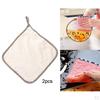 2PCS Absorbent Microfiber Kitchen Cloth Dish Cleaning Towel