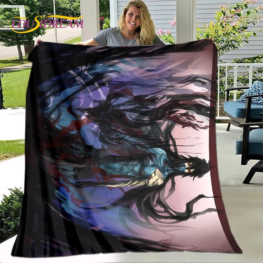Bleach Japan Anime Cartoon Weiche Plüschdecke, Flanelldecke, Überwurf, Decke für Wohnzimmer, Schlafzimmer, Bett, Sofa, Picknick, Abdeckung für Kinder