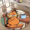 Garfield Coffee Office Round Area Rug, Indoor Mat Suitable For Office, Under Office Chairs Bedroom Living Room Home Decor, DT1212054
