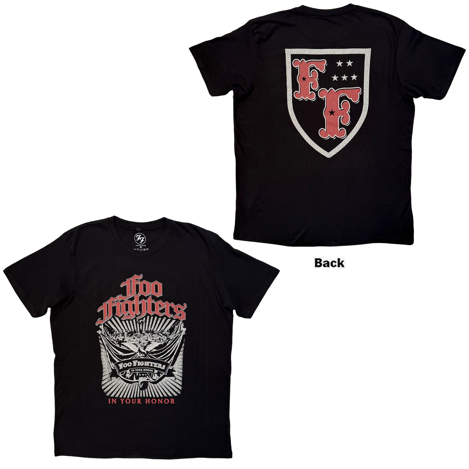 Foo Fighters Premium Carbon TShirt In Your Honour Black Back Print OFFICI XL