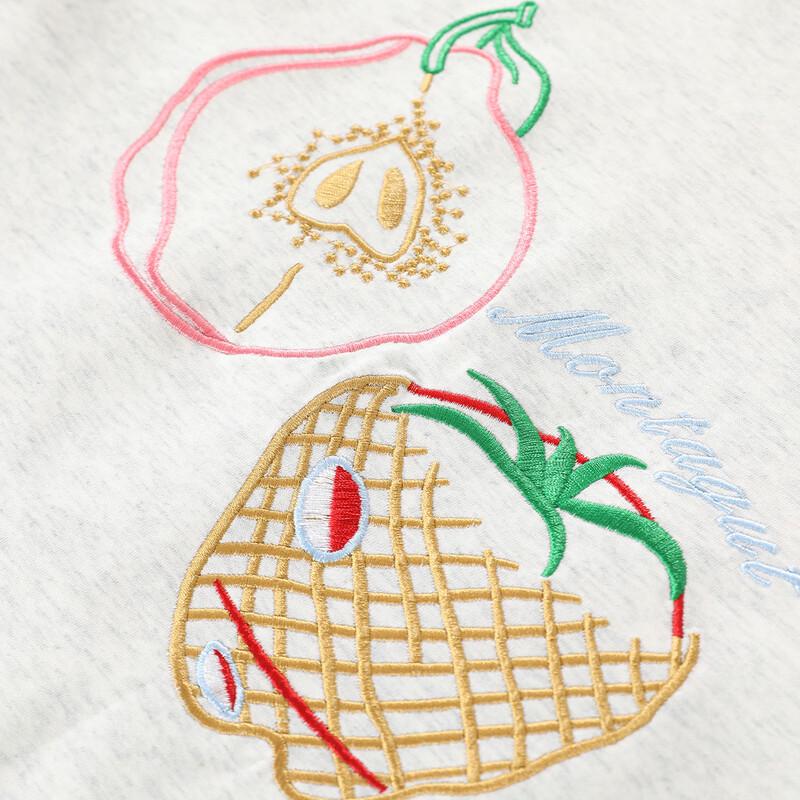 Montagut Girls' Fruit Print Long Sleeve T-Shirt