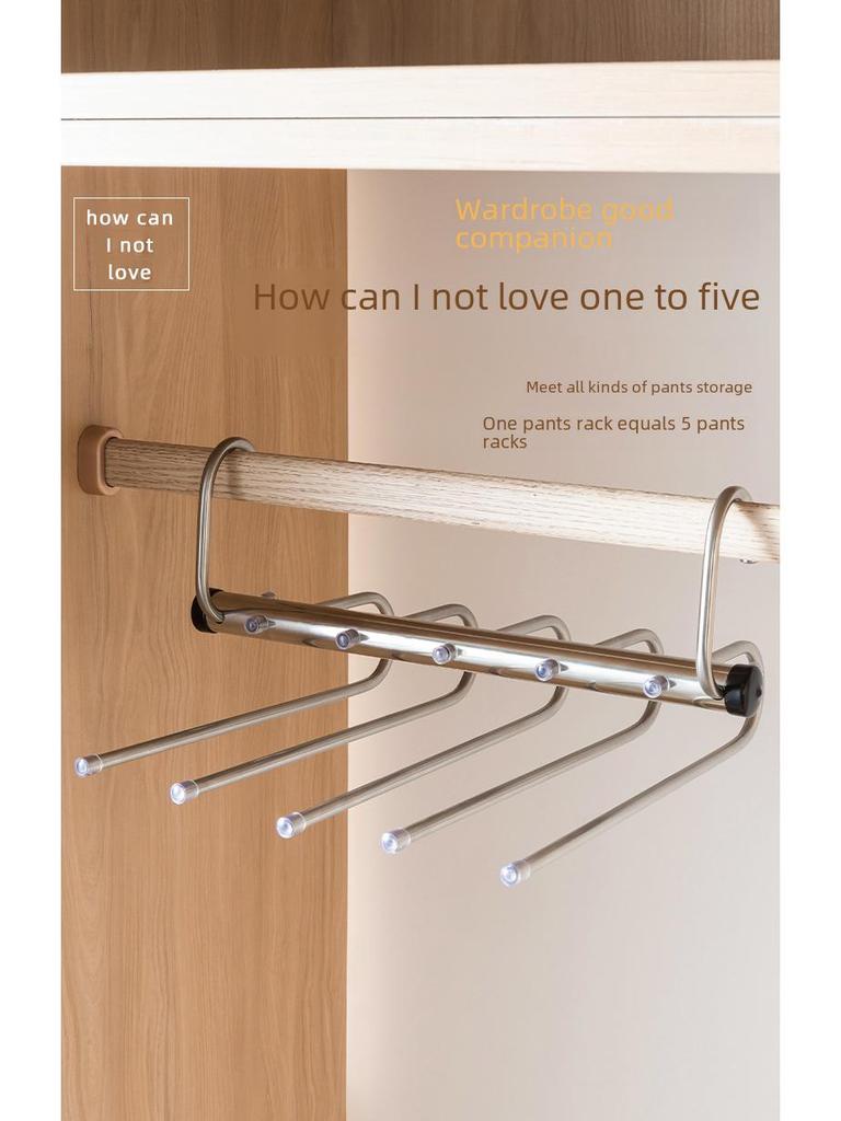 Teleskopický Skládací Vícevrstvý Věšák na Kalhoty – Magický Úložný Klip do Šatníku
