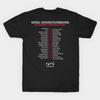 Men Black Print T-shirt Nai 2022 Concert Tee Front And Back No-Cut Transfer Paper Print Cotton Tshirt