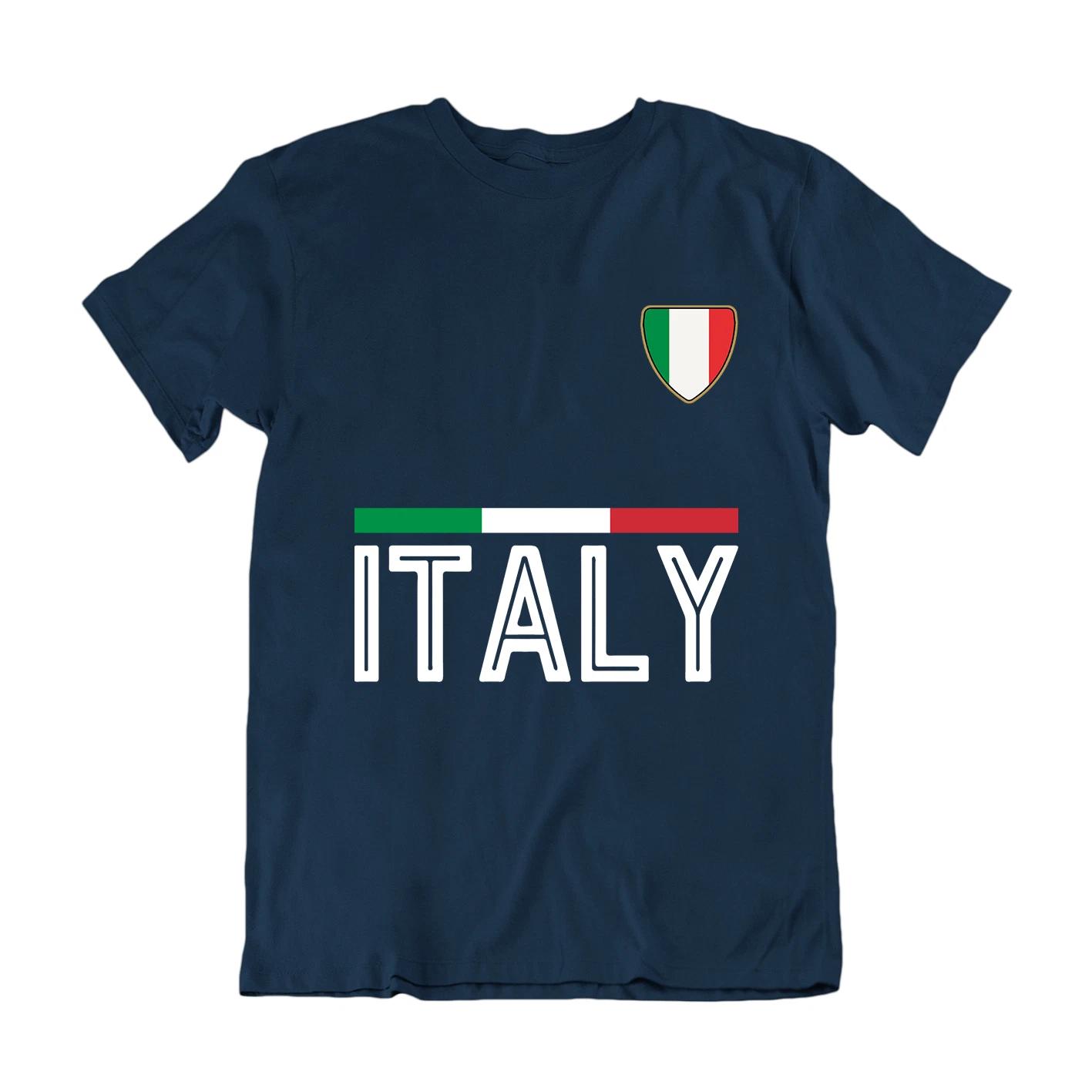 Adult or Kids ITALY Country Flag Strip Badge Football T-Shirt 2024 Euro Shipping 100