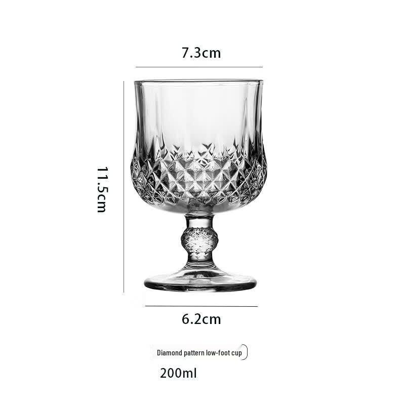 ZISIZ European Style Crystal Glass Whiskey Beer Tumbler