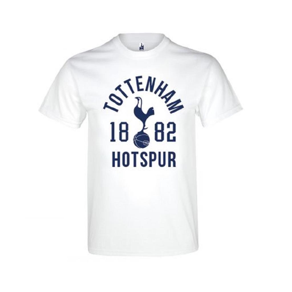 Spurs Unisex Adults Hvit T-skjorte med 1882-design