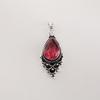 Pink Tourmaline Gemstone 925 Sterling Silver Designer Pendant 1.5" Gift For Mother PP-70-12