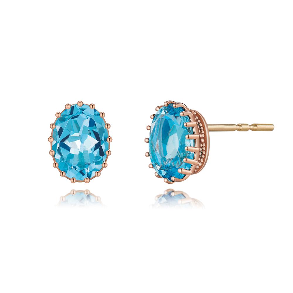 Roseedor Dolce Rhapsody Blue Topaz Earrings_232300028