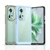 Colorfull Transparent TPU Case for OPPO Reno 13 FS 12 11 10 Pro Plus 5G Protective Cover Shockproof Clear Frame Fundas Coque