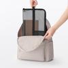 MUJI Nylon Mesh Vertical Document Case A4 Divider Khaki 23044738