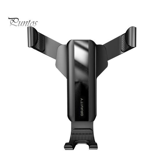 

Автомобильный держатель для телефона, универсальная гравитационная портативная подставка для крепления к вентиляционному отверстию для автомобиля чёрный