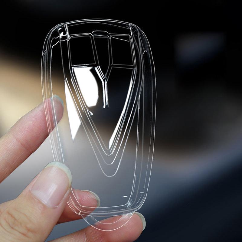 Soft Tpu Transparent Key Cover Holder For Changan CS75 Plus CS35 35 Plus J35 Hunter F70 Car Key Shell Accessories