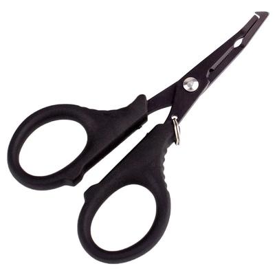 Stainless Steel Multifunctional Hooks Remove Blacken Fishing PlierTitanium Plated Curved Mouth Fish Line Cutter Scissor