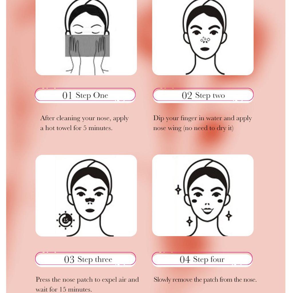 Easily Rcmove Stubborn Blackhcads Deep Cleaning And Blackhead Removal Nasal Mask Charcoal For Women's Nose Patches 1 Box  6 Pieces