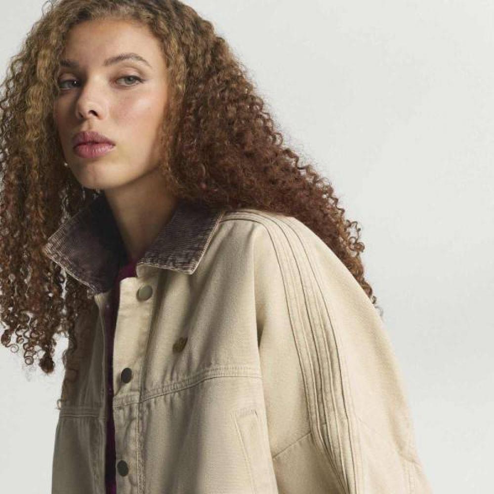 Brand Women S Button cloSure eaSy Wear canvaS Tracktop Jacket