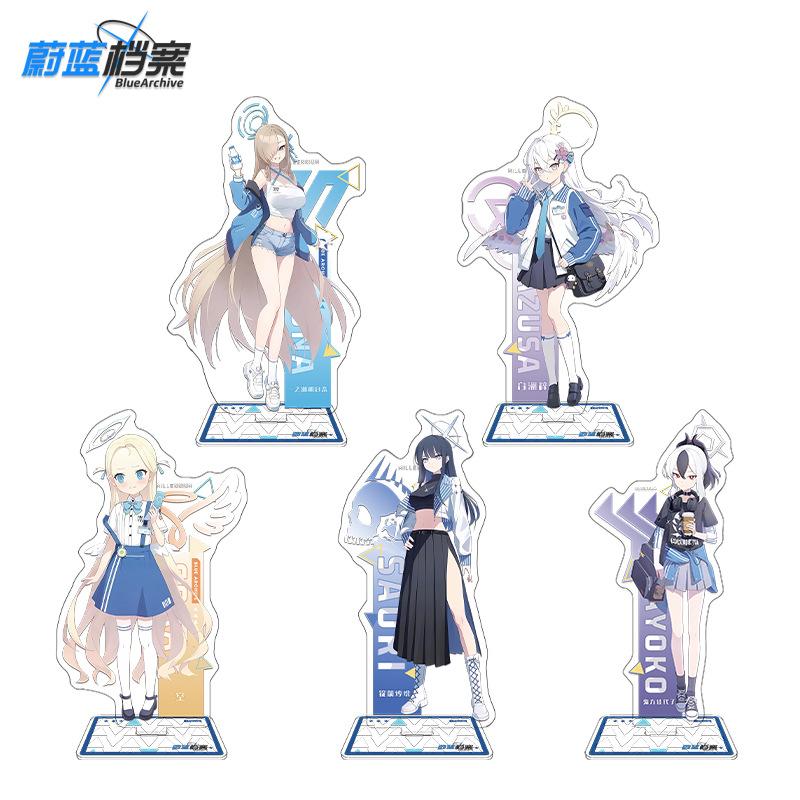 Blue Archive x Lawson Collab Acrylic Stand Anime Figure Desktop Decor Support Drop Shipping Custom Made Fan Art Merchandise